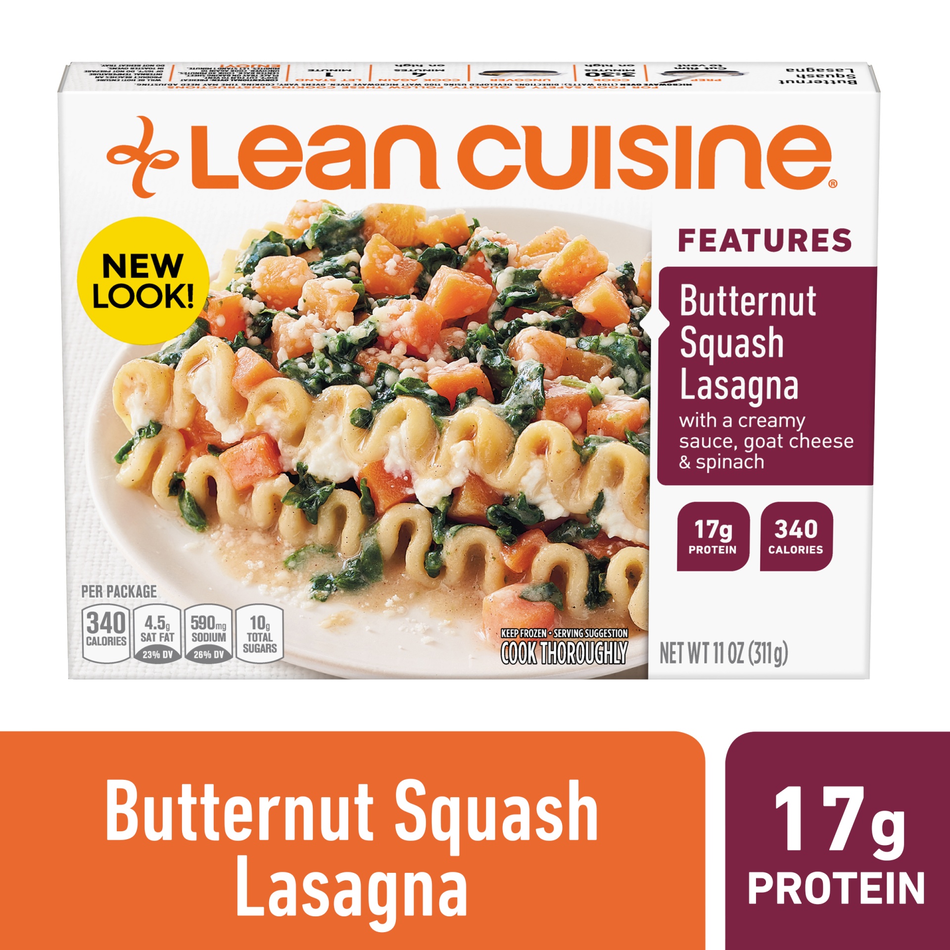 slide 1 of 6, Lean Cuisine Origins Butternut Squash Lasagna, 11 oz