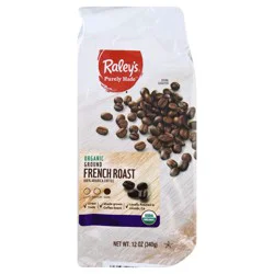 Raley's Purely Made Organic Ground Dark French Roast Coffee, 12 oz
