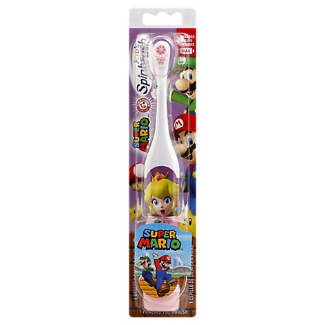 slide 1 of 1, Arm & Hammer Kids Spinbrush Toothbrush Powered Super Mario - Each, 1 ct