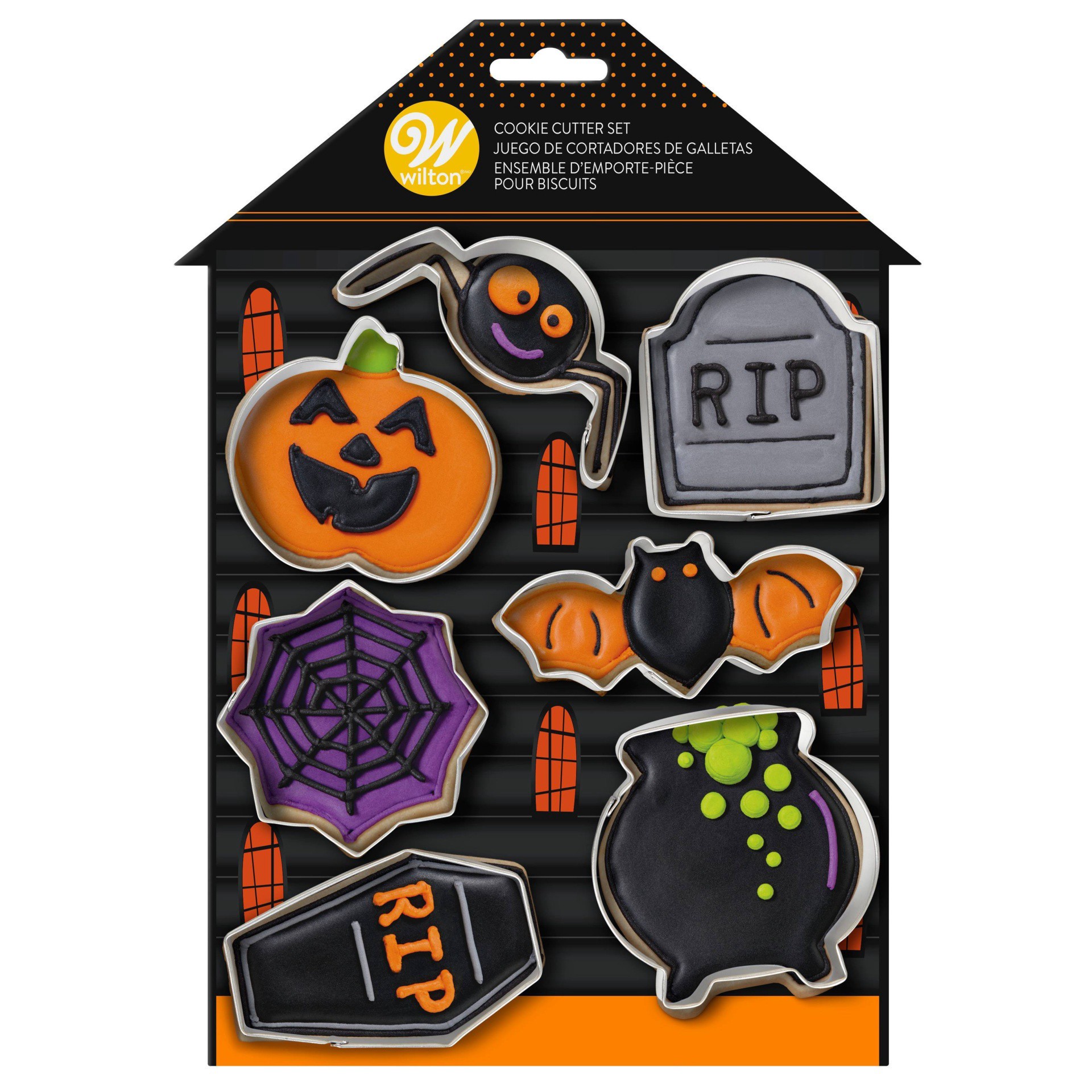 slide 1 of 3, Wilton Haunted House Cookie Cutter Set, 7 ct