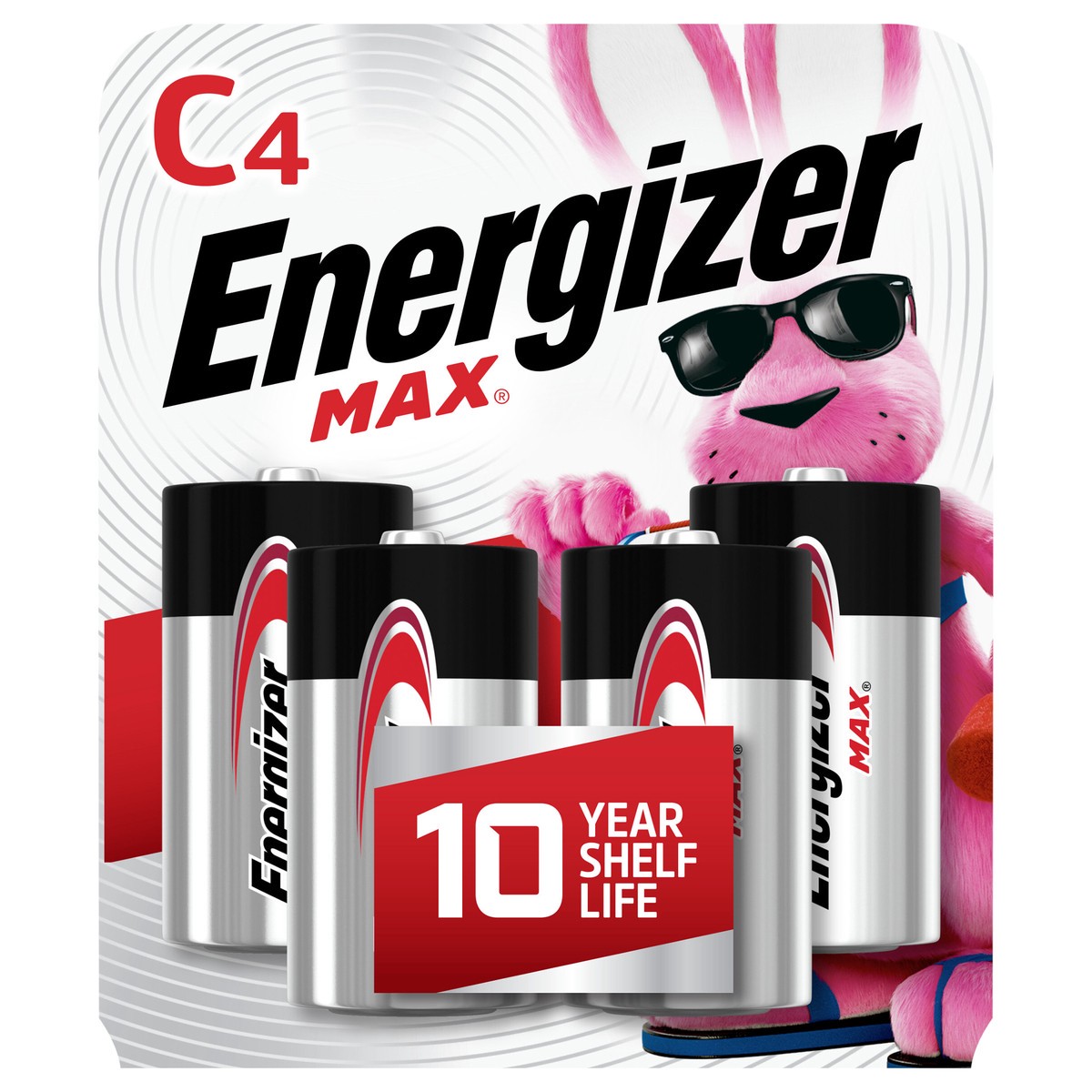 slide 1 of 3, Energizer MAX C Batteries (4 Pack), C Cell Alkaline Batteries, 4 ct