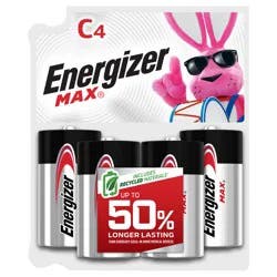 Energizer MAX C Batteries (4 Pack), C Cell Alkaline Batteries