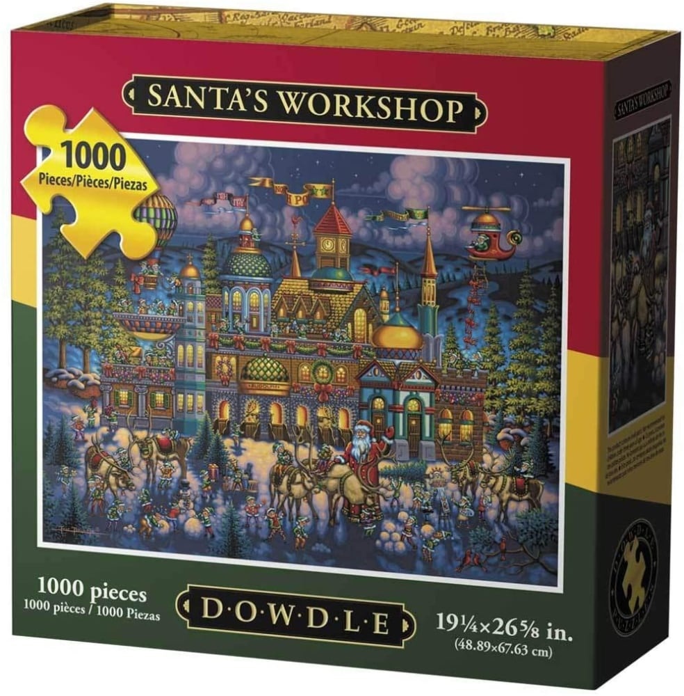 slide 1 of 1, Dowdle Santa's Workshop Jigsaw Puzzle, 1000 ct