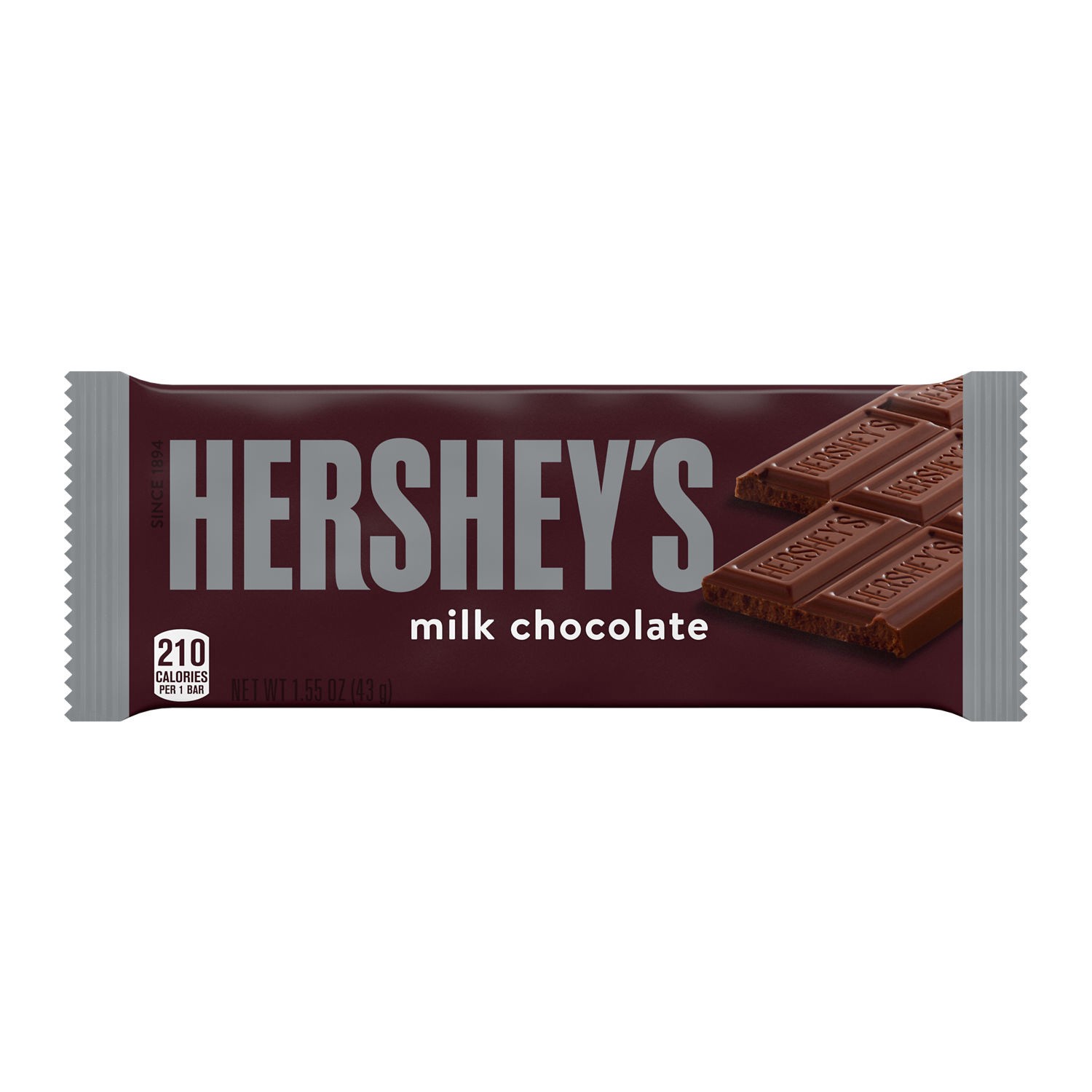slide 1 of 7, Hershey's Milk Chocolate Bar, 1.55 oz