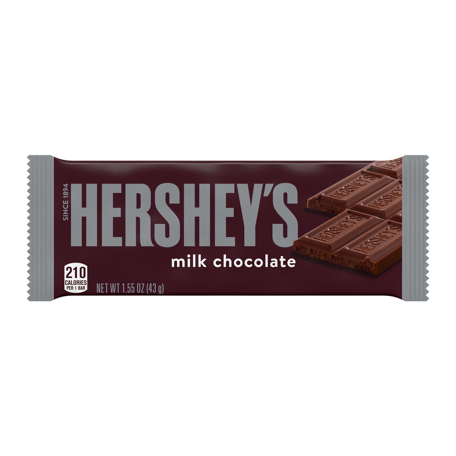 slide 1 of 7, Hershey's Milk Chocolate Candy Bar, 1.55 oz, 1.55 oz