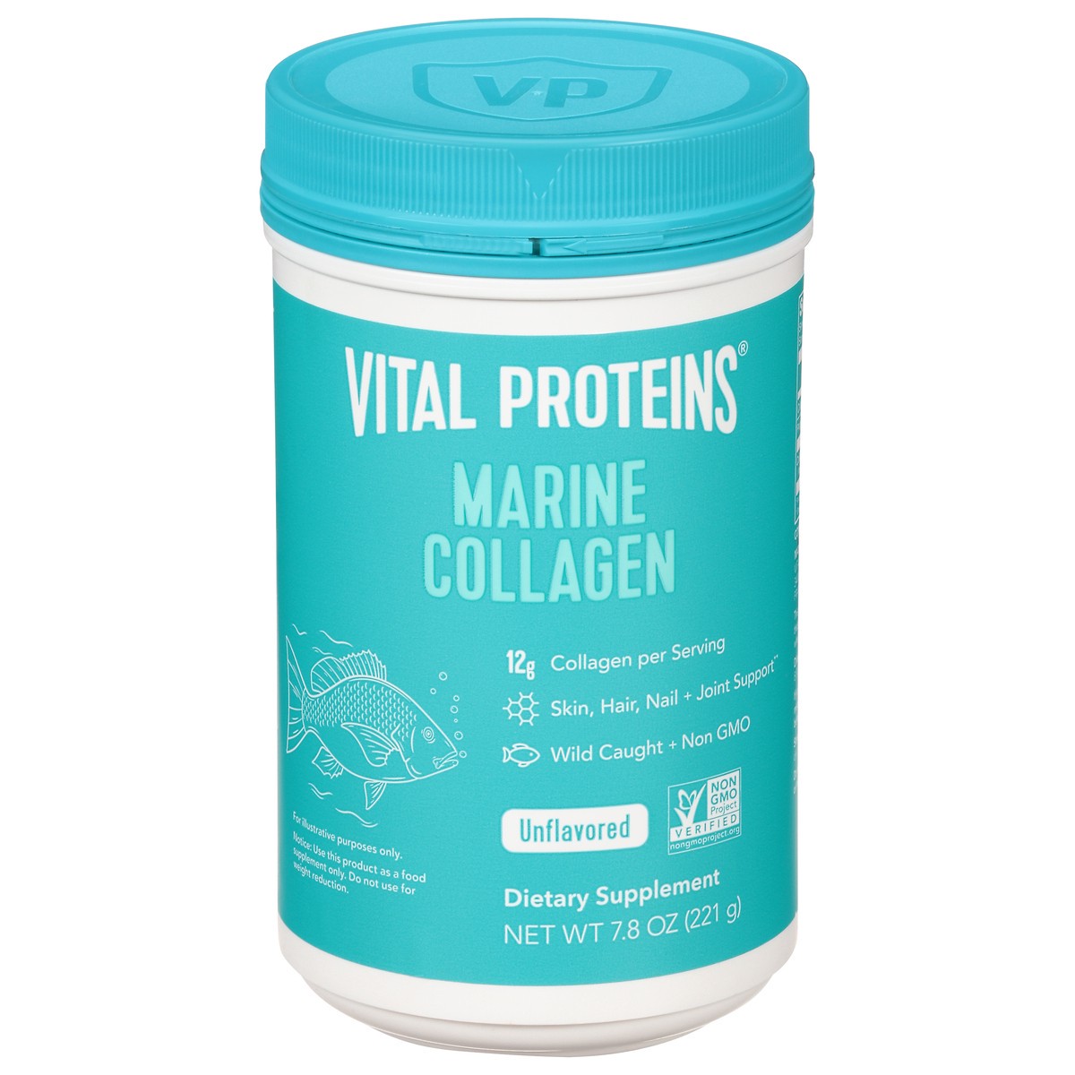 slide 1 of 4, Vital Proteins Unflavored Marine Collagen 7.8 oz, 7.8 oz