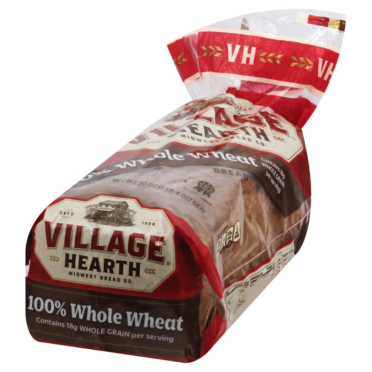 slide 13 of 13, Village Hearth 100% Whole Wheat Bread, 20 oz