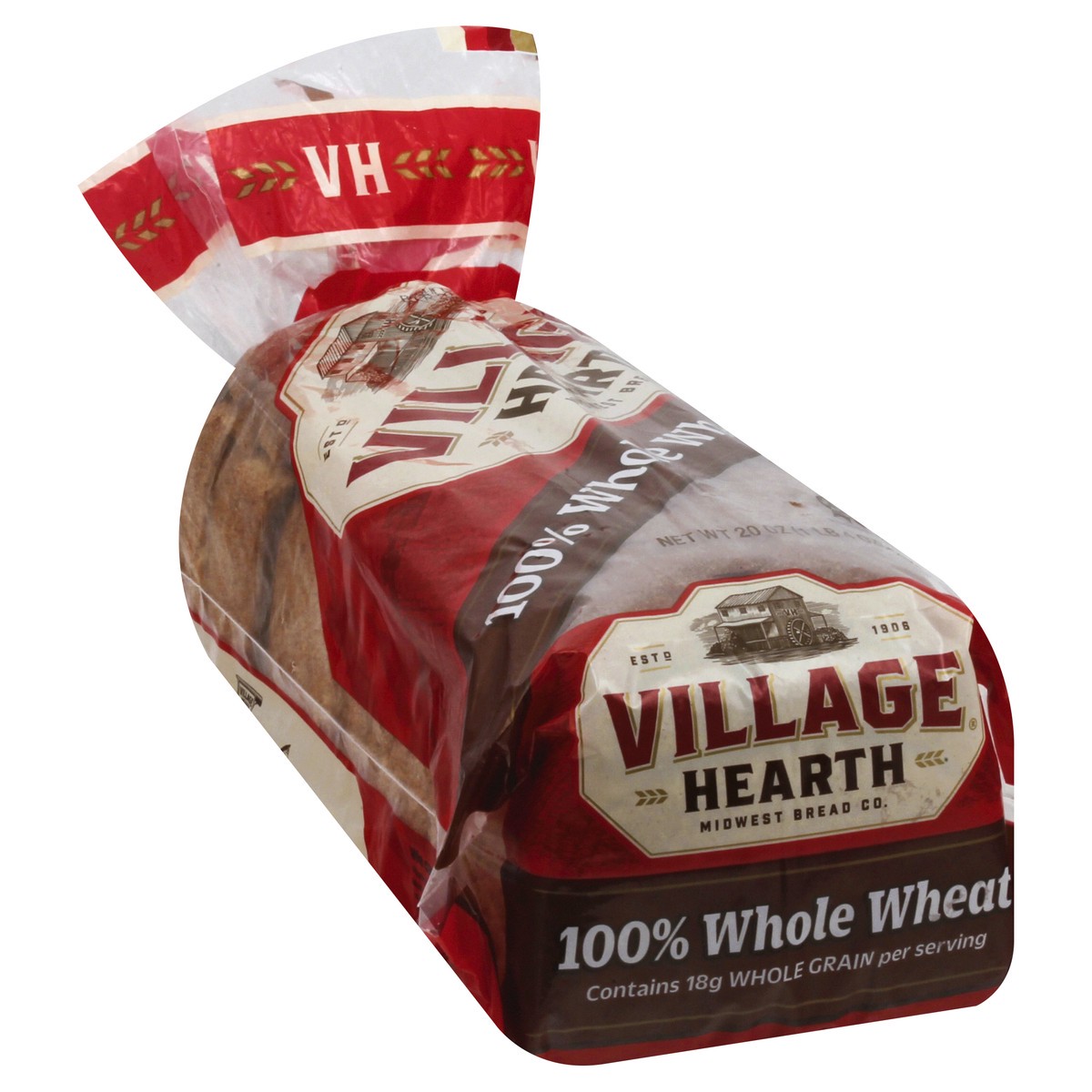 slide 10 of 13, Village Hearth 100% Whole Wheat Bread, 20 oz