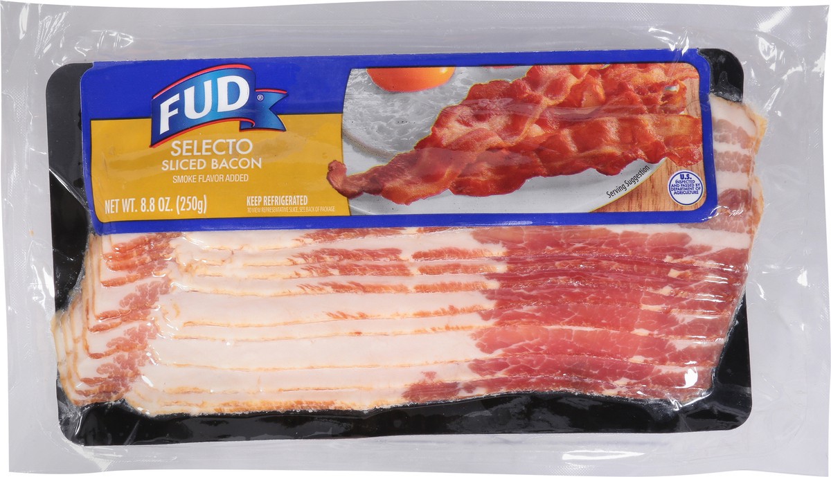 slide 10 of 11, FUD Selecto Smoke Flavor Sliced Bacon 8.8 oz, 8.8 oz