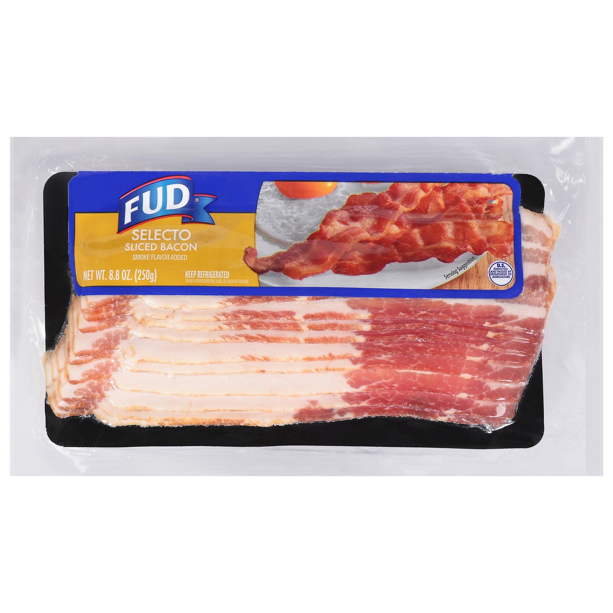 slide 4 of 11, FUD Selecto Smoke Flavor Sliced Bacon 8.8 oz, 8.8 oz