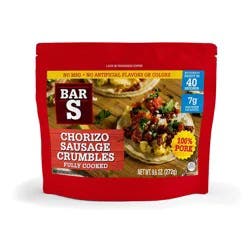 Bar-S Fully Cooked Chorizo Sausage Crumbles