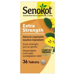Senokot Extra Strength Natural Vegetable Laxative Tablets - 36 ct