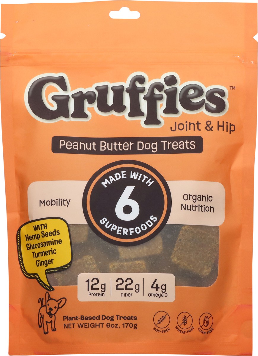 slide 9 of 15, Gruffies Joint & Hip Plant-Based Peanut Butter Dog Treats 6 oz, 6 oz