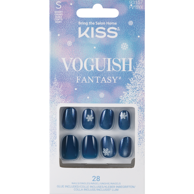 slide 1 of 1, KISS Ks Voguish Fantasy Nails- Merry Clause, 1 ct