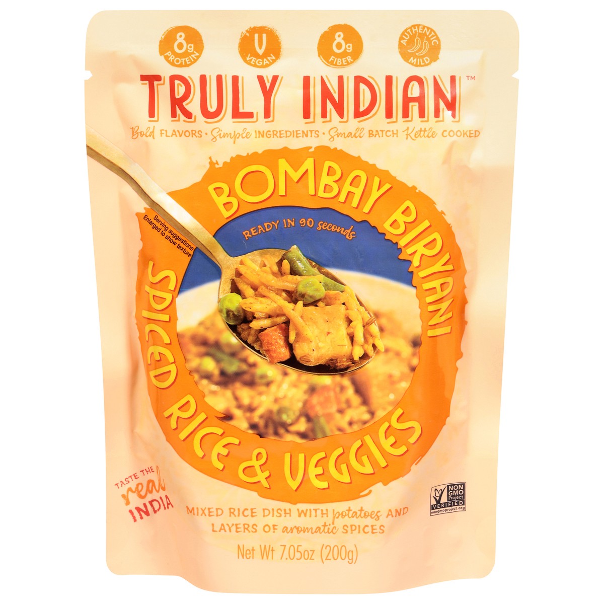slide 1 of 13, Truly Indian Ready To Eat Biryani Bombay Rice, 7.05 oz