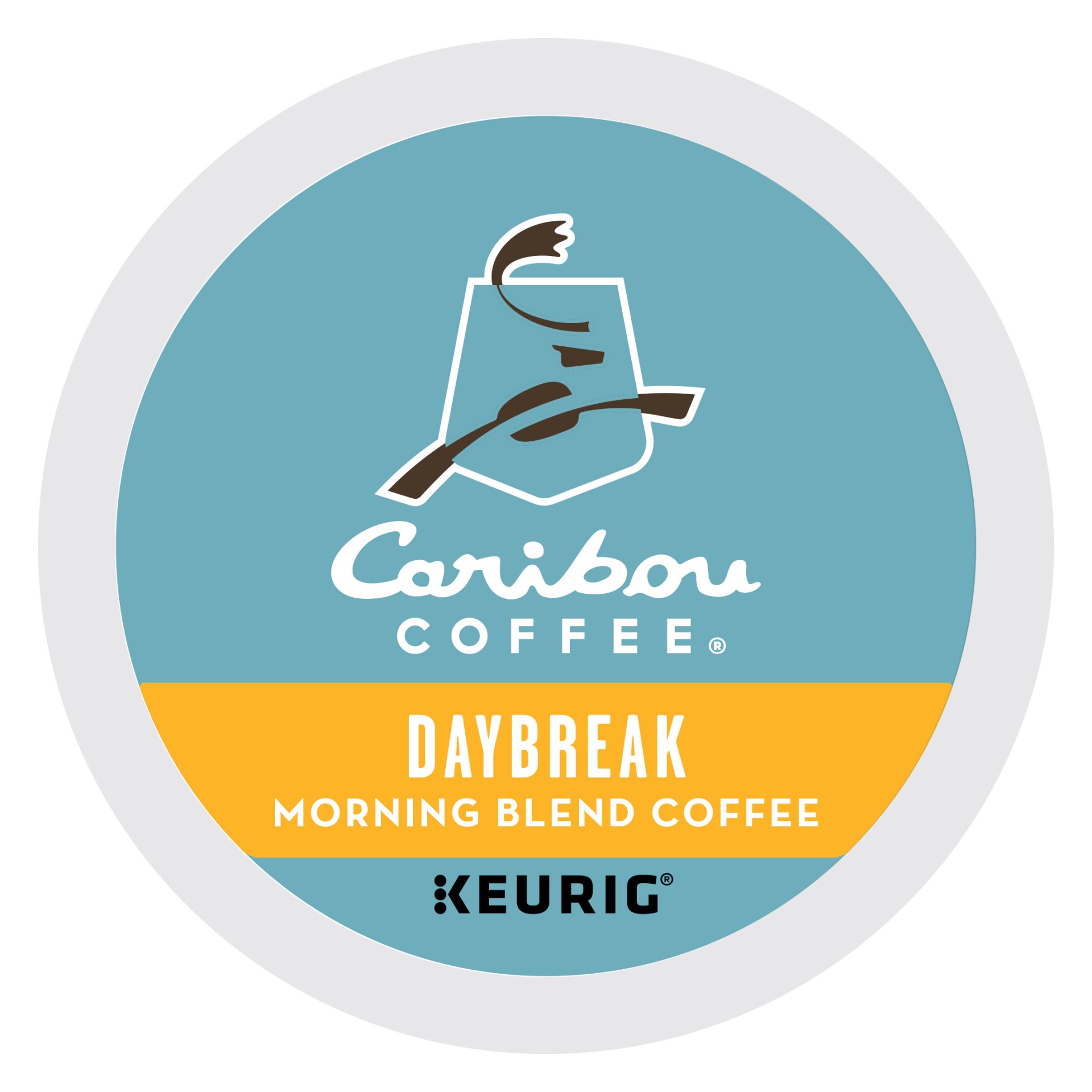 slide 1 of 4, Caribou Coffee Daybreak Morning Blend Light Roast K-Cups, 12 ct