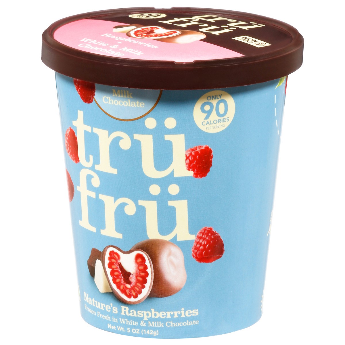 slide 3 of 11, Tru Fru Raspberries In White Milk Chocolate, 5 oz