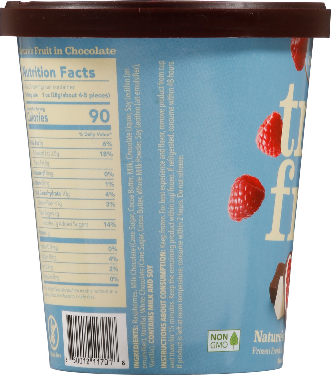 slide 7 of 11, Tru Fru Raspberries In White Milk Chocolate, 5 oz