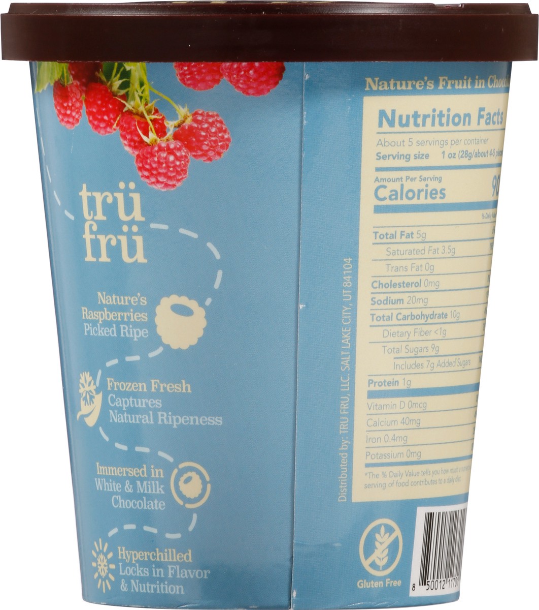 slide 10 of 11, Tru Fru Raspberries In White Milk Chocolate, 5 oz