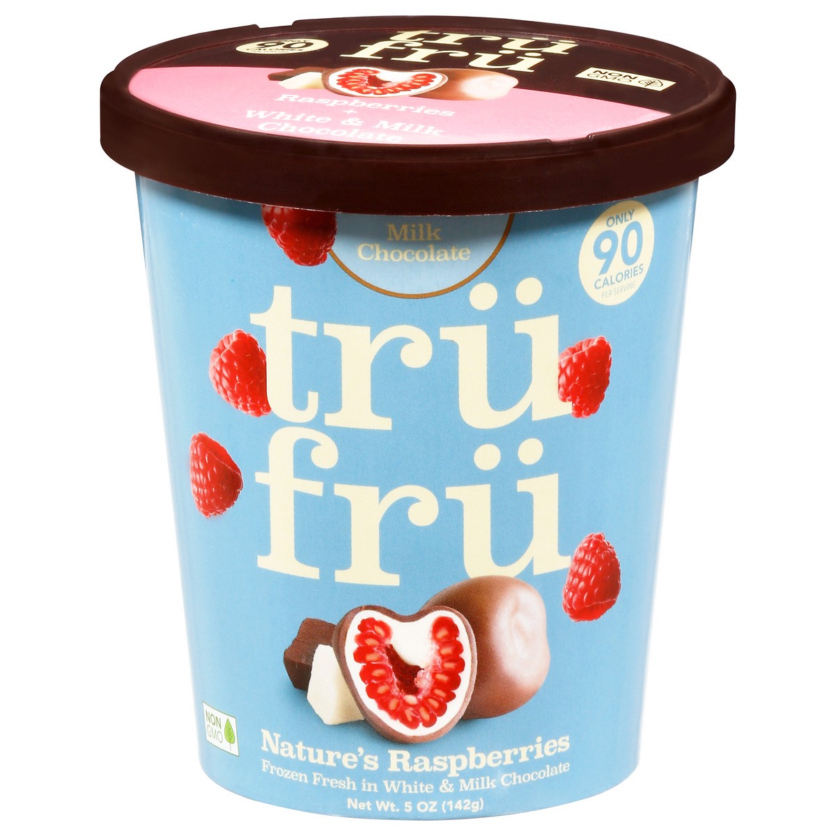 slide 11 of 11, Tru Fru Raspberries In White Milk Chocolate, 5 oz