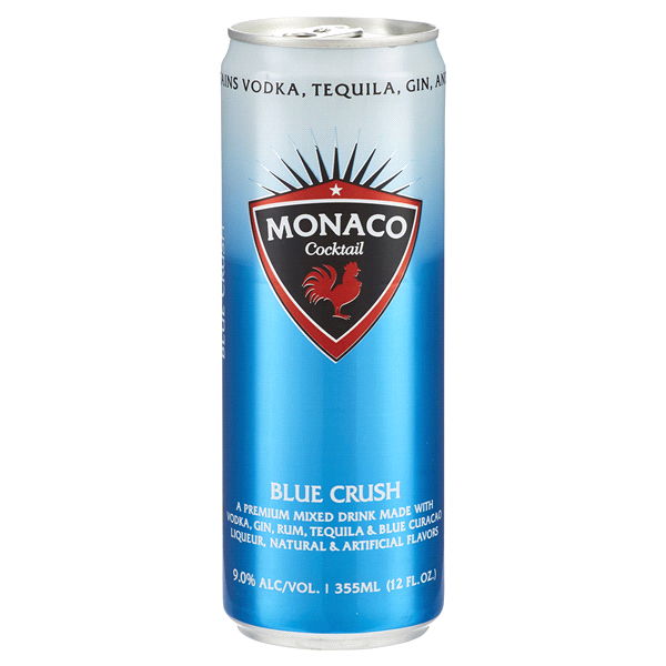 slide 1 of 1, Monaco Cocktail Blue Crush Can, 12 fl oz