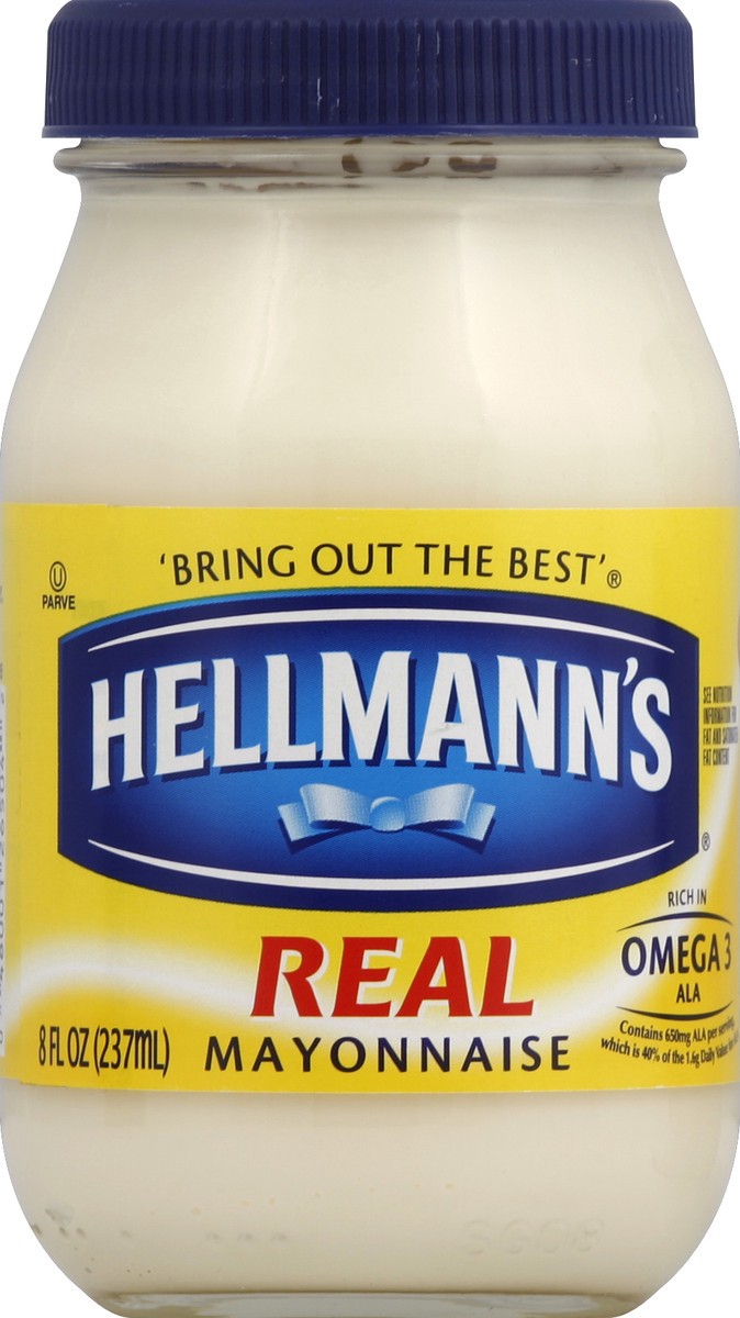 slide 2 of 2, Hellmann's Mayonnaise 8 oz, 8 oz