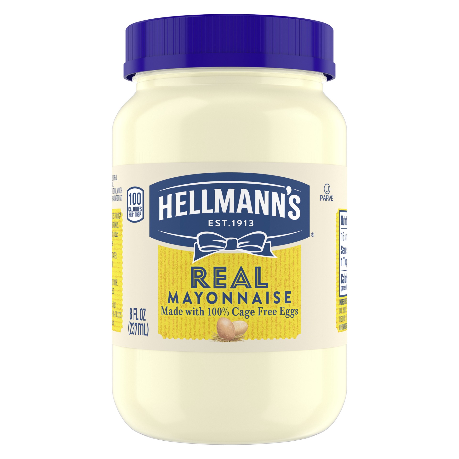 slide 1 of 2, Hellmann's Mayonnaise Real 8 FO, 8 oz