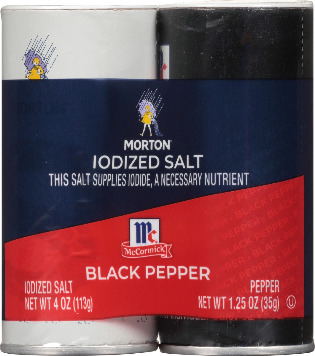 slide 1 of 12, Morton Iodized Salt & Black Pepper 1 ea, 1 ct