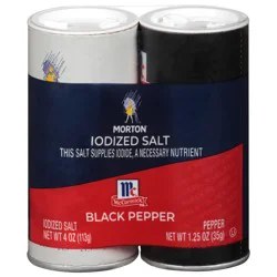 Morton Iodized Salt & Black Pepper 1 ea