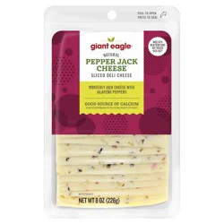 Giant Eagle Sliced Monterey Jack Cheese