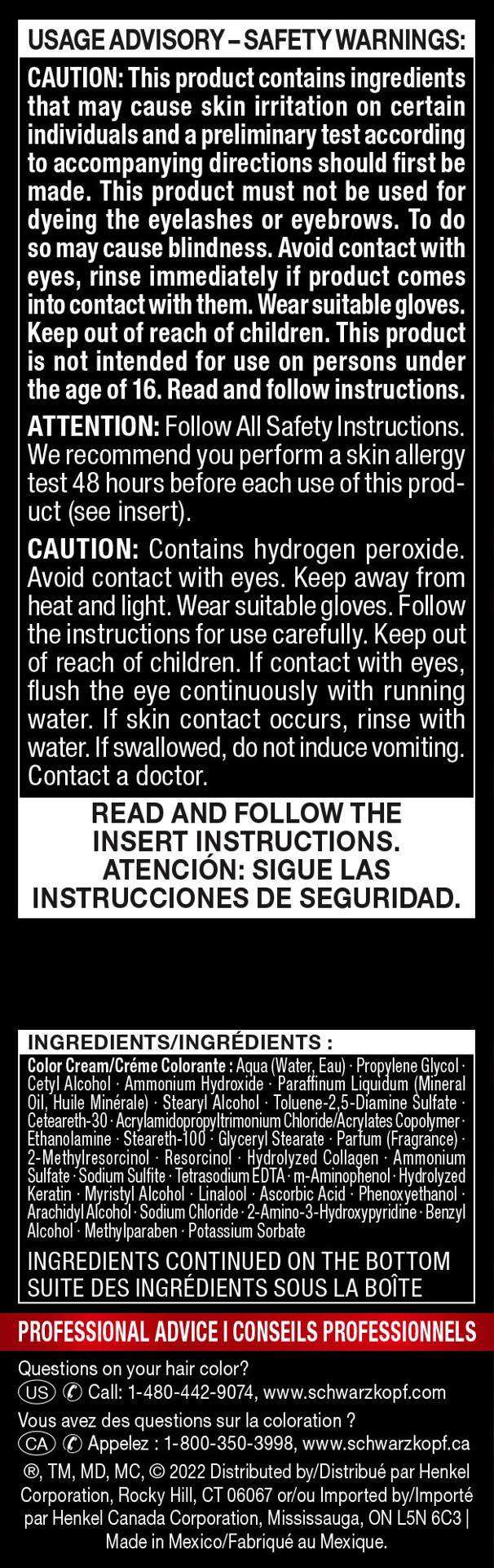 slide 5 of 5, Schwarzkopf Permanent Hair Color, 2.6 Rich Soft Black, 1 Application - Professionally Inspired Permanent Hair Dye, for up to 80% Less Breakage vs Untreated Hair and up to 100% Gray Coverage, 1 kit