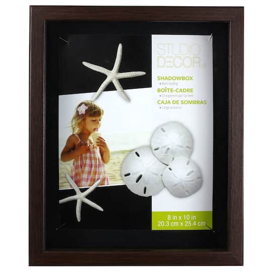 slide 1 of 2, 8" X 10" Espresso Shadow Box By Studio Decor, 8 in x 10 in