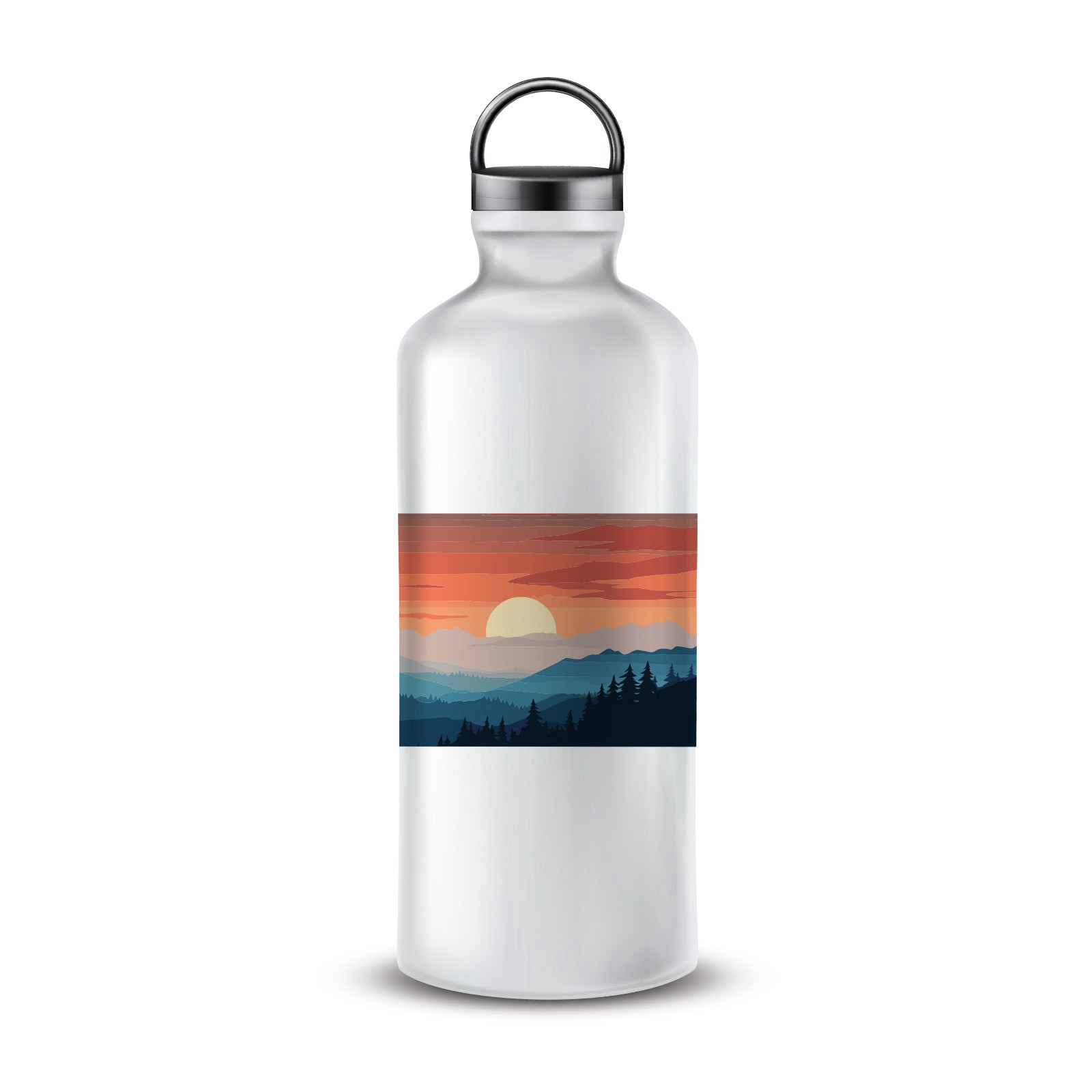 slide 2 of 3, Panoramic Forest Mountain Die Cut Stickers By Recollections, 25 in