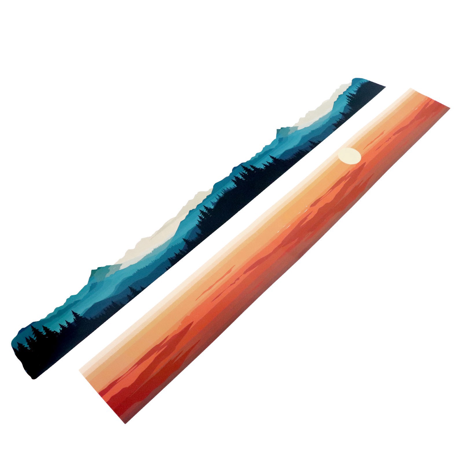 slide 3 of 3, Panoramic Forest Mountain Die Cut Stickers By Recollections, 25 in