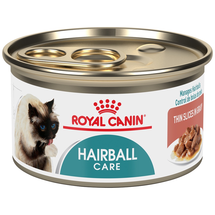 slide 1 of 1, Royal Canin Hairball Care Thin Slices in Gravy Wet Cat Food, 3 oz