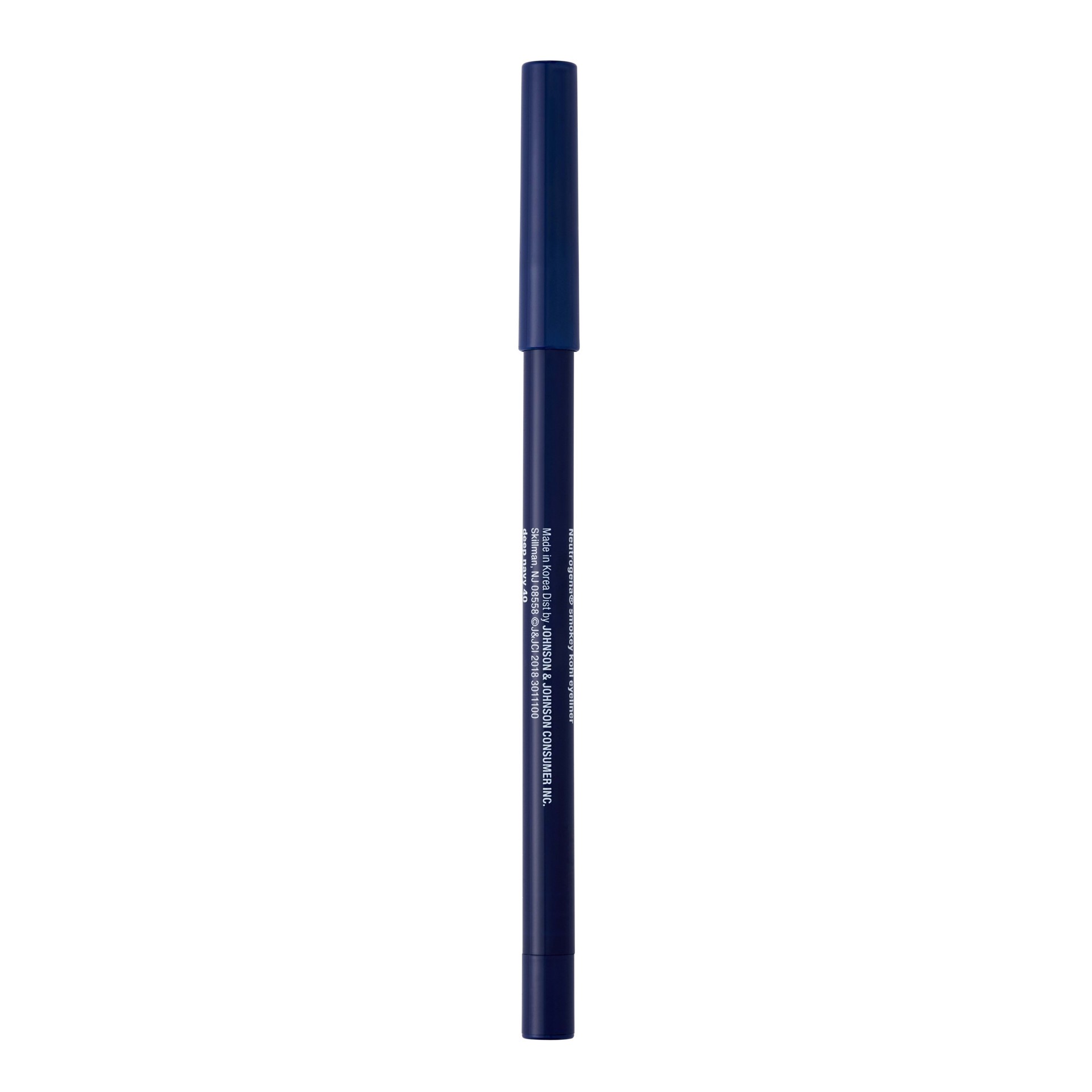 slide 3 of 7, Neutrogena Smokey Kohl Eyeliner with Antioxidant Vitamin E, Water-Resistant & Smooth-Gliding Eyeliner Makeup, Deep Navy, 0.014 oz, 0.01 oz