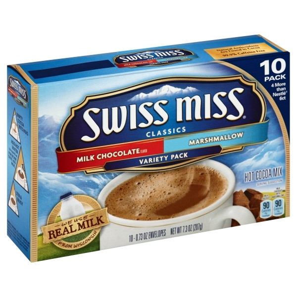 slide 1 of 1, Swiss Miss Hot Coco Mix Variety Pack, 10 ct; 0.73 oz