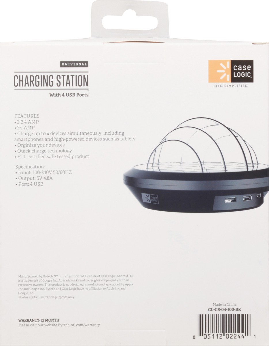 slide 3 of 9, Case Logic USB Multi Device Charging Station, 1 ct