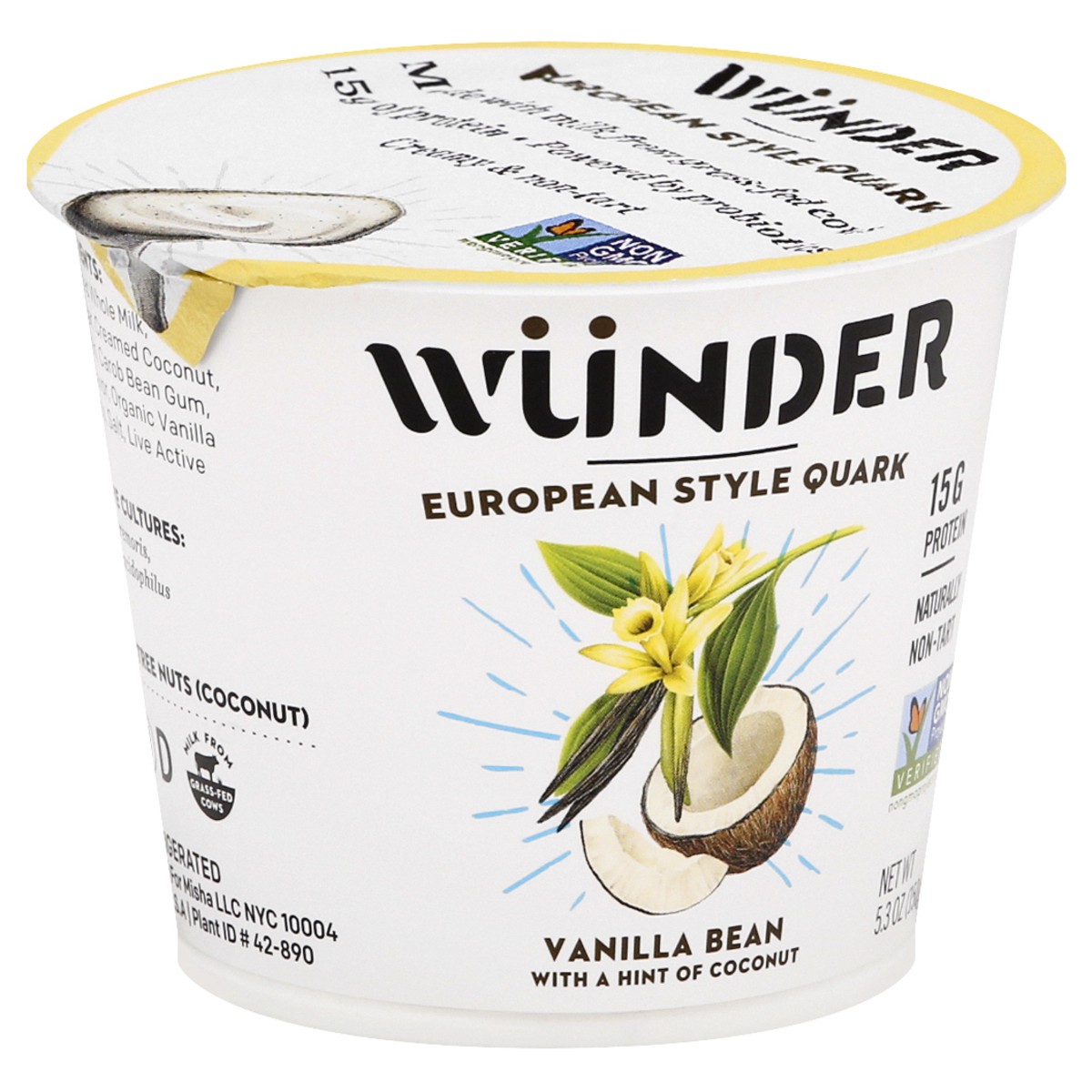 slide 3 of 13, Wünder Creamery European Style Vanilla Bean Quark 5.3 oz, 5.3 oz