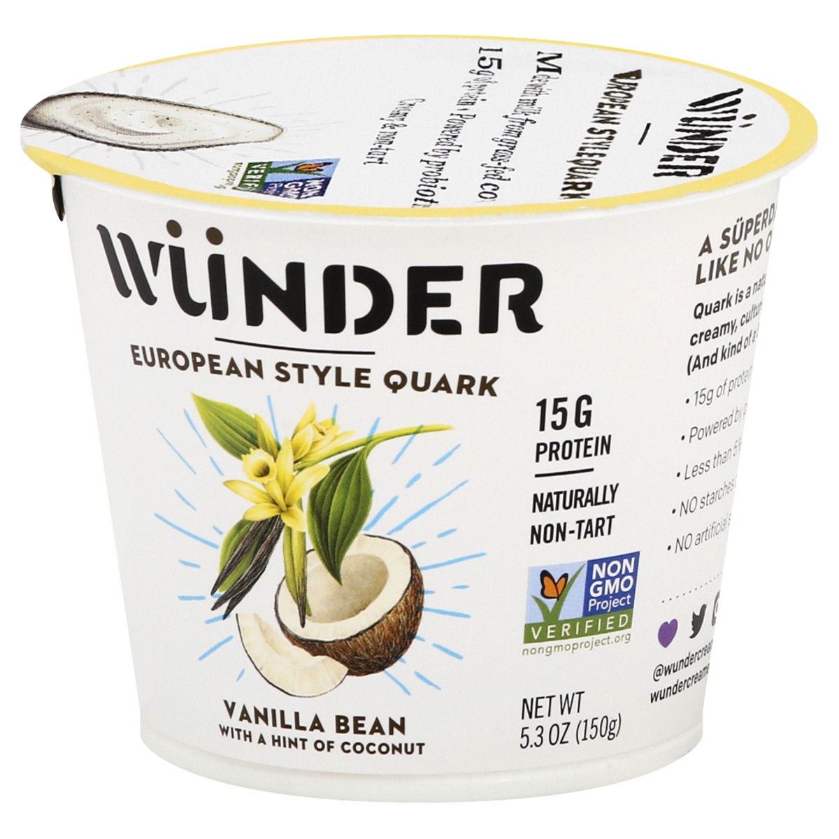 slide 4 of 13, Wünder Creamery European Style Vanilla Bean Quark 5.3 oz, 5.3 oz