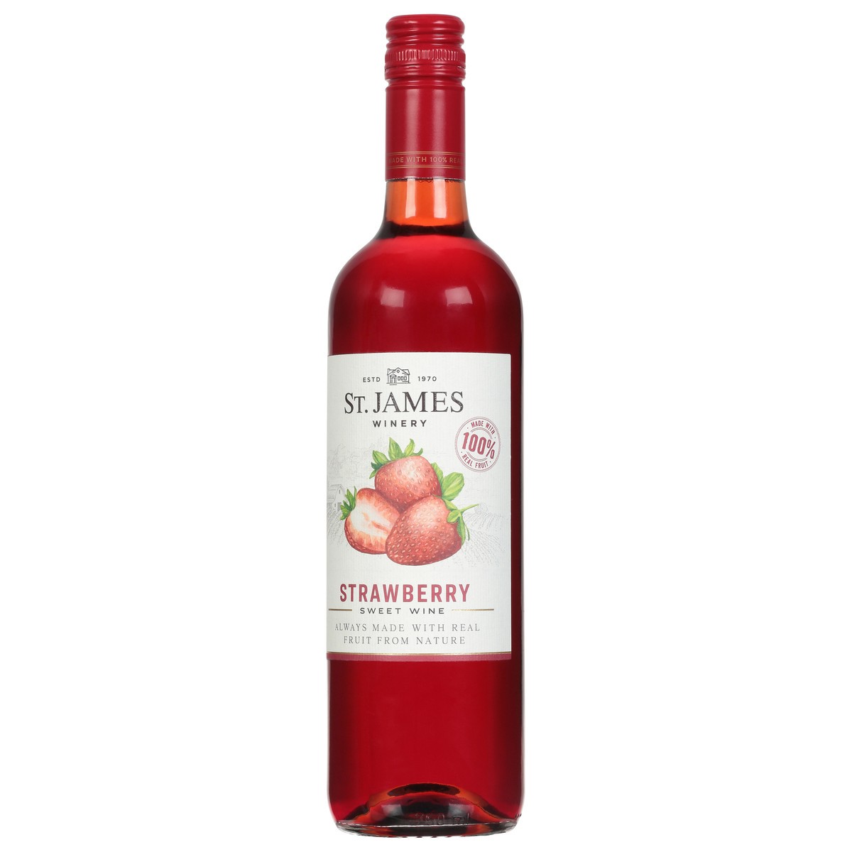 slide 7 of 9, St. James Winery Winery Strawberry Wine, 750 ml