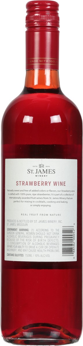 slide 9 of 9, St. James Winery Winery Strawberry Wine, 750 ml