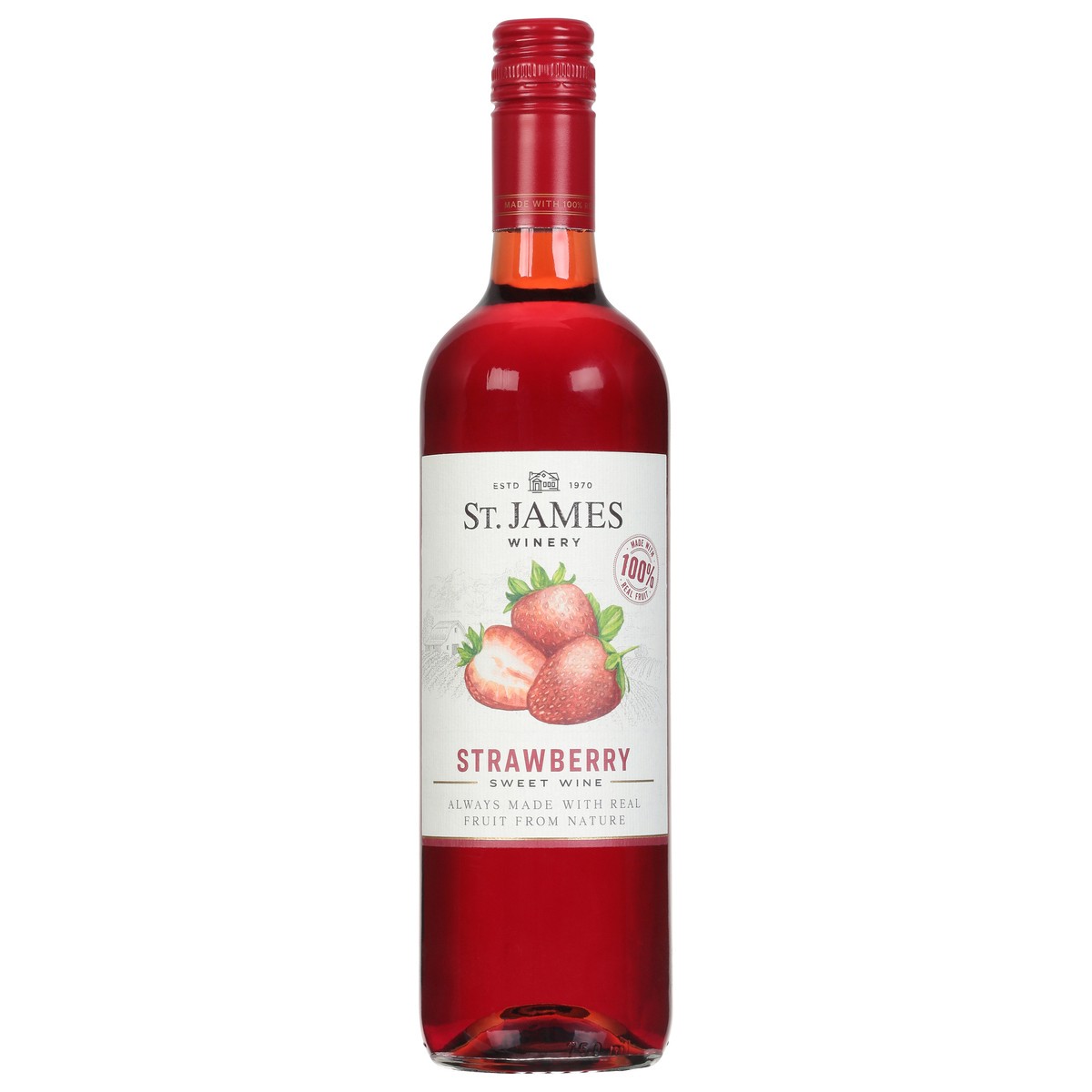 slide 1 of 9, St. James Winery Winery Strawberry Wine, 750 ml