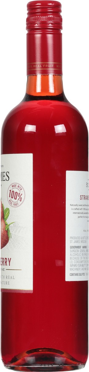 slide 4 of 9, St. James Winery Winery Strawberry Wine, 750 ml