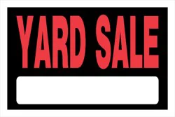 The Hillman Group Hillman Yard Sale Sign - Black/Red