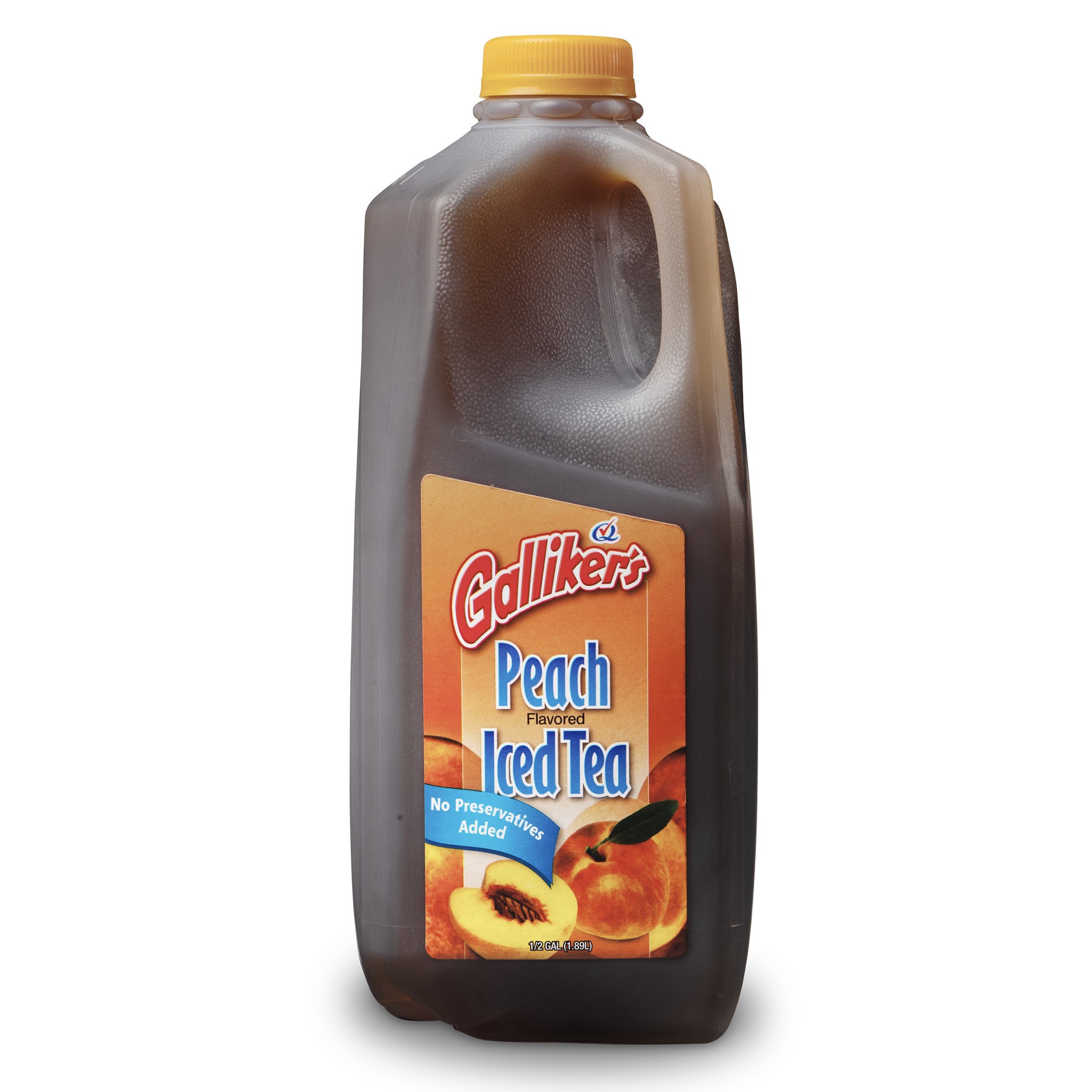 slide 1 of 1, Galliker's Peach Iced Tea, 64 oz