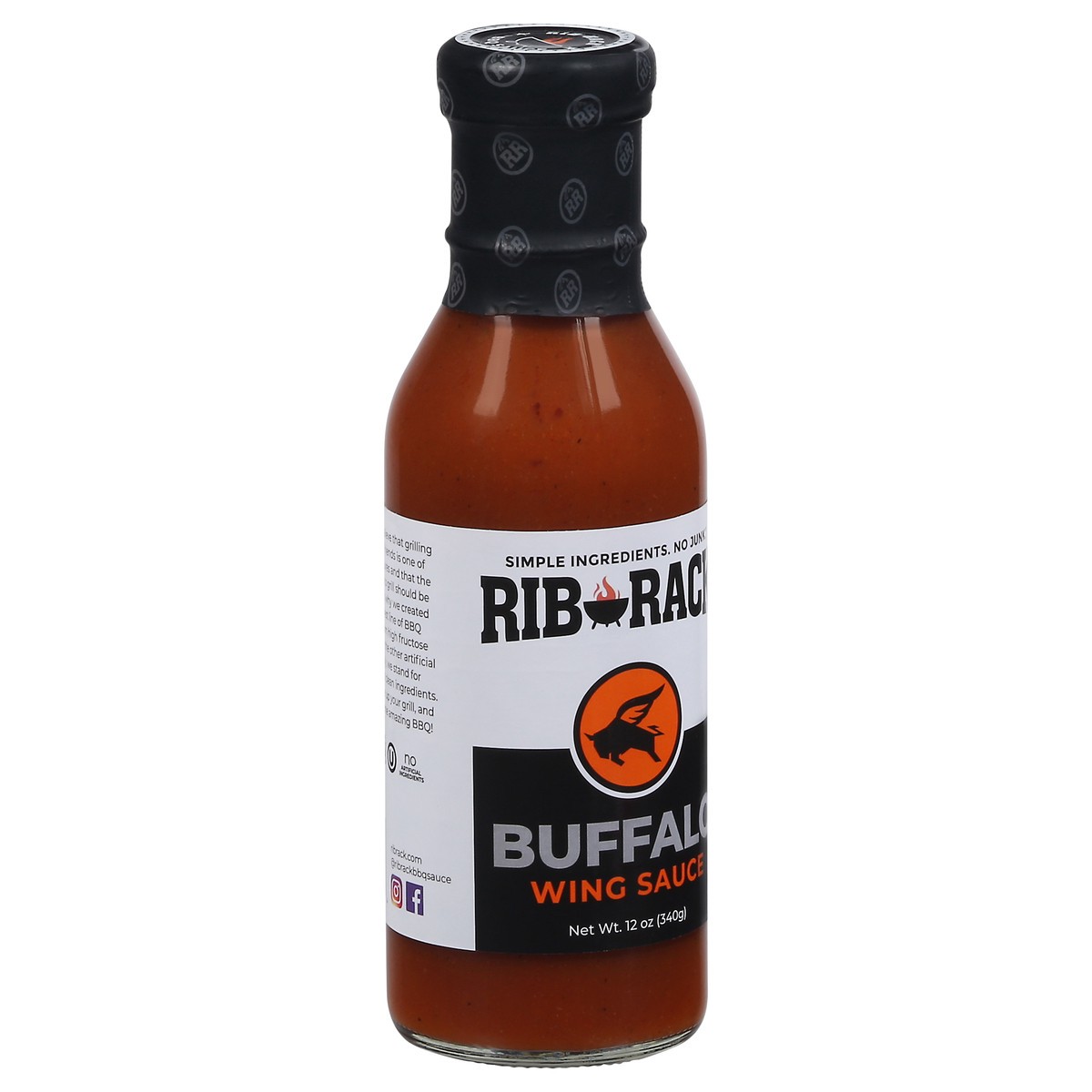 slide 5 of 9, Rib Rack Buffalo Wing Rib Sauce, 12 oz