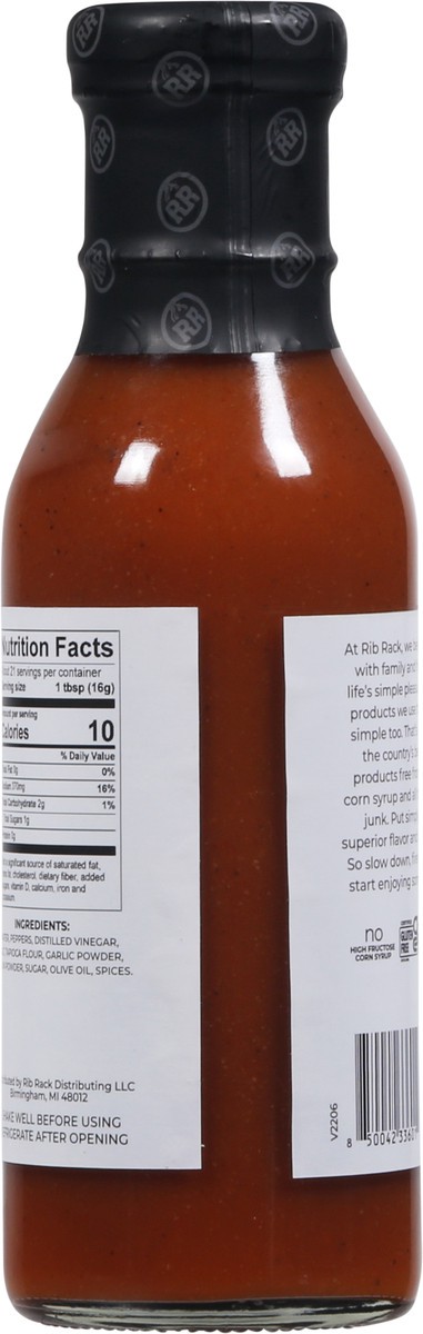 slide 8 of 9, Rib Rack Buffalo Wing Rib Sauce, 12 oz