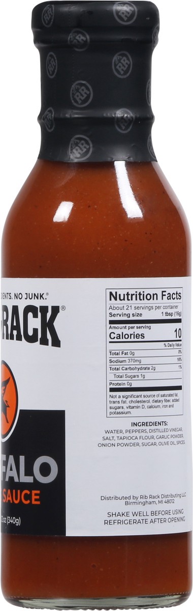 slide 4 of 9, Rib Rack Buffalo Wing Rib Sauce, 12 oz