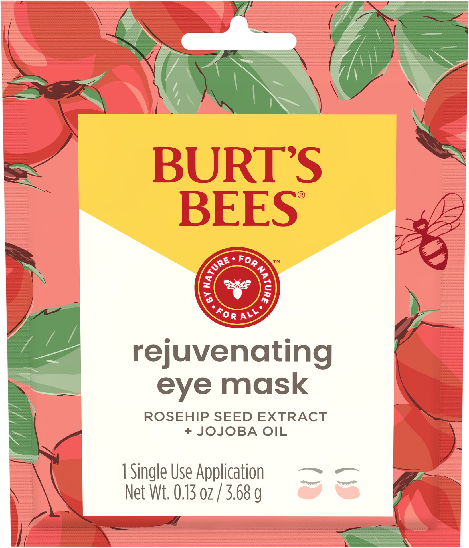 slide 1 of 5, Burt's Bees Rejuvenating Eye Mask, Single Use Eye Mask, 0.13 oz